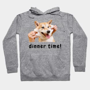 Dinner time - funny dog pun meme Hoodie